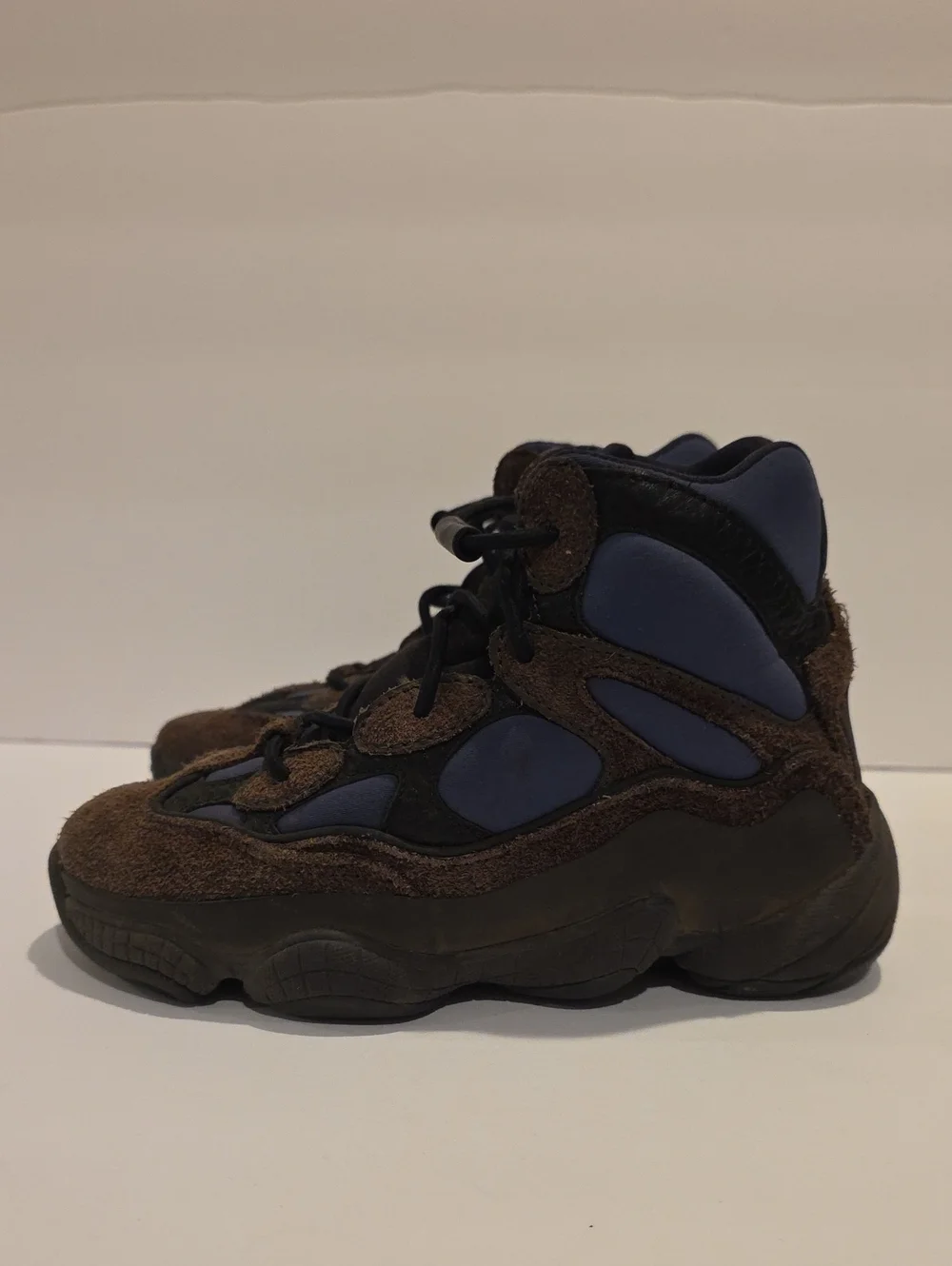 Yeezy Adidas Kids Brown & Purple Suede Sneakers Size 12 500 Pro Sample Shoes